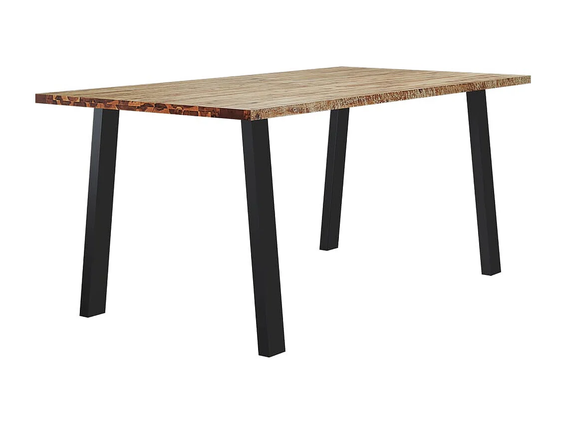 Table à manger 150x90x75 cm bois d'acacia solide FR113738