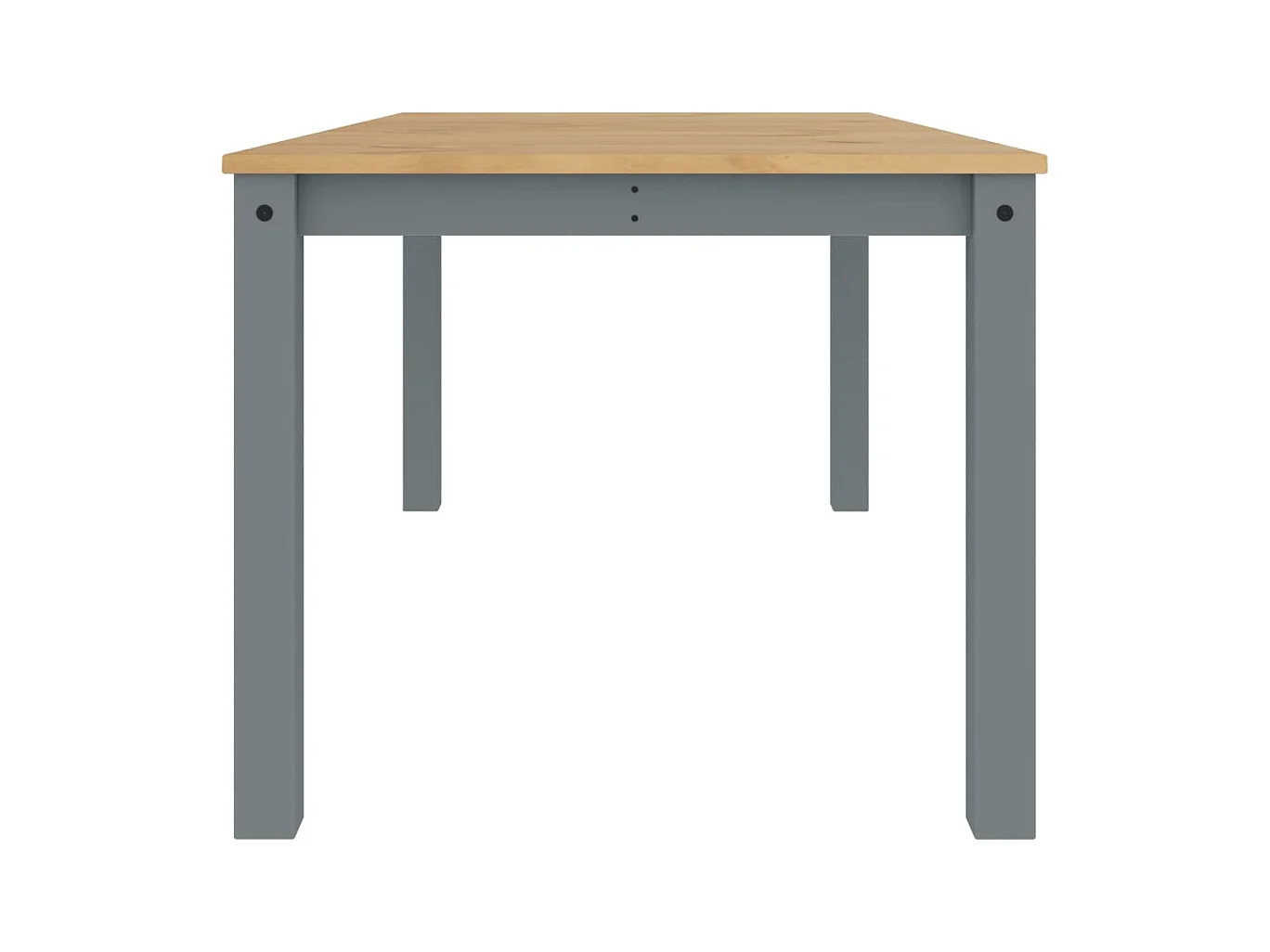 Table à manger Panama gris 180x90x75 cm bois massif de pin FR987430