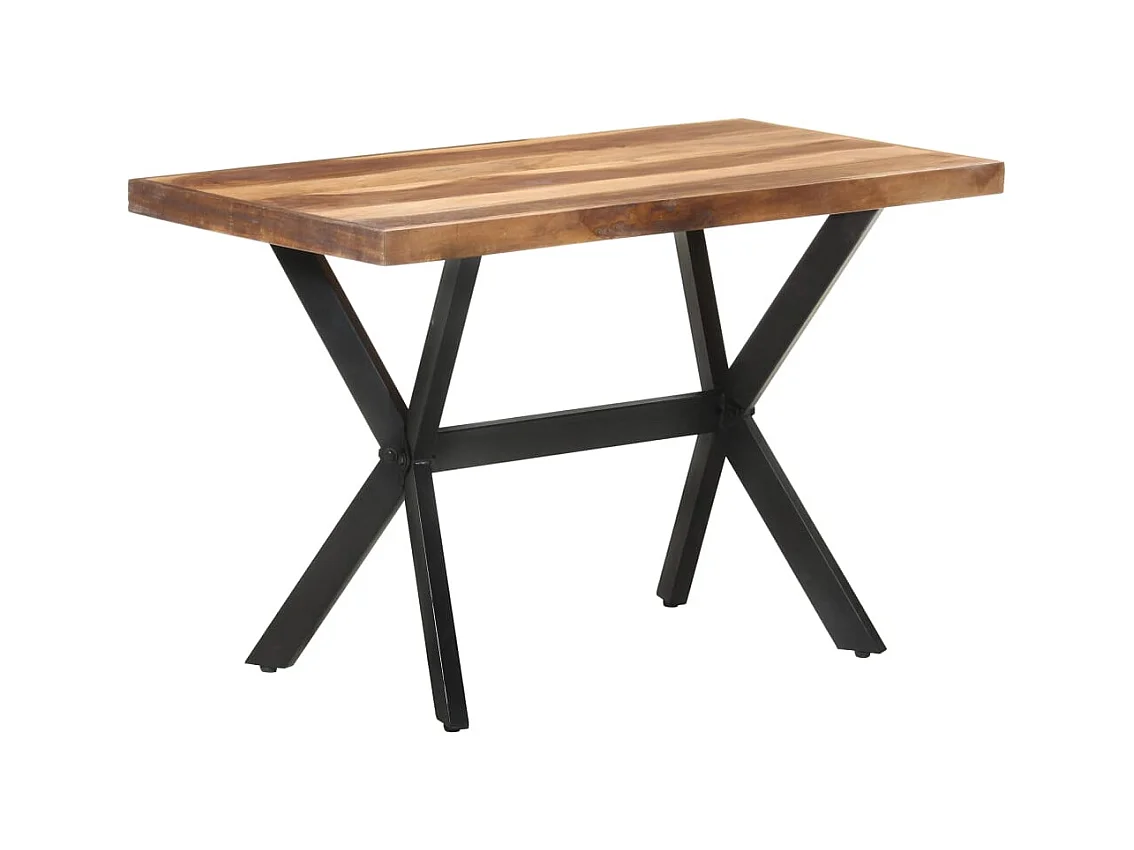 Mesa de comedor de madera acacia acabado miel 120x60x75 cm ES397571