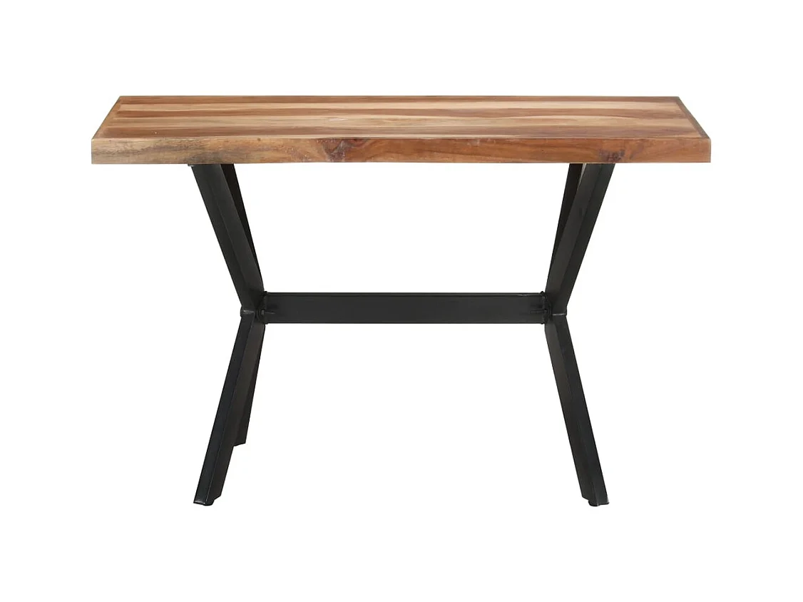 Mesa de comedor de madera acacia acabado miel 120x60x75 cm ES397571