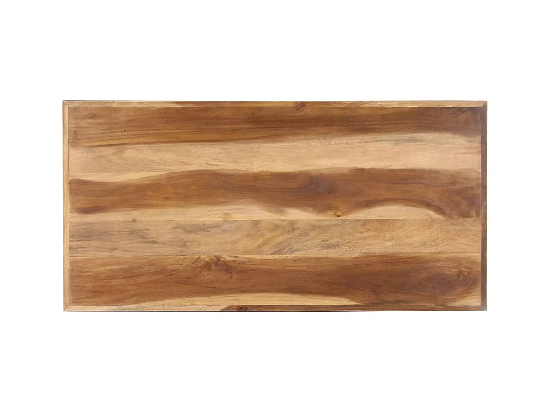 Mesa de comedor de madera acacia acabado miel 120x60x75 cm ES397571
