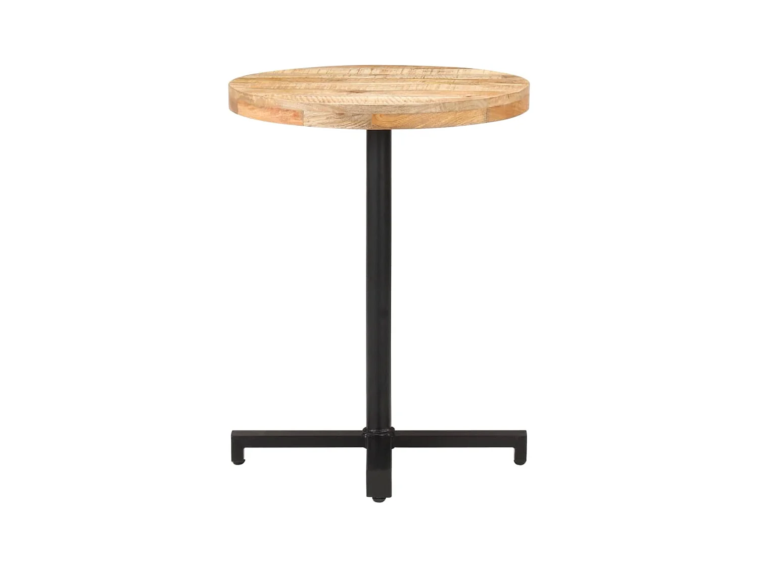 Table de bistro Ronde Ø60x75 cm Bois de manguier brut FR263516