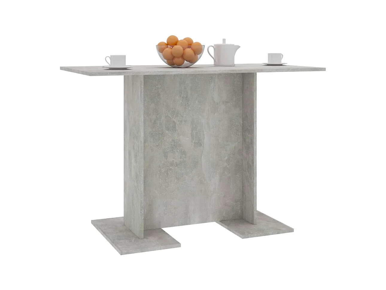 Table de salle à manger Gris béton 110 x 60 x 75 cm Aggloméré FR378442