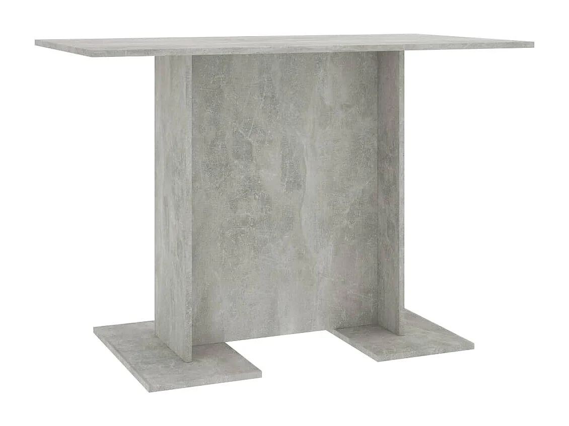 Mesa de comedor de madera gris hormigón 110x60x75 cm ES682738