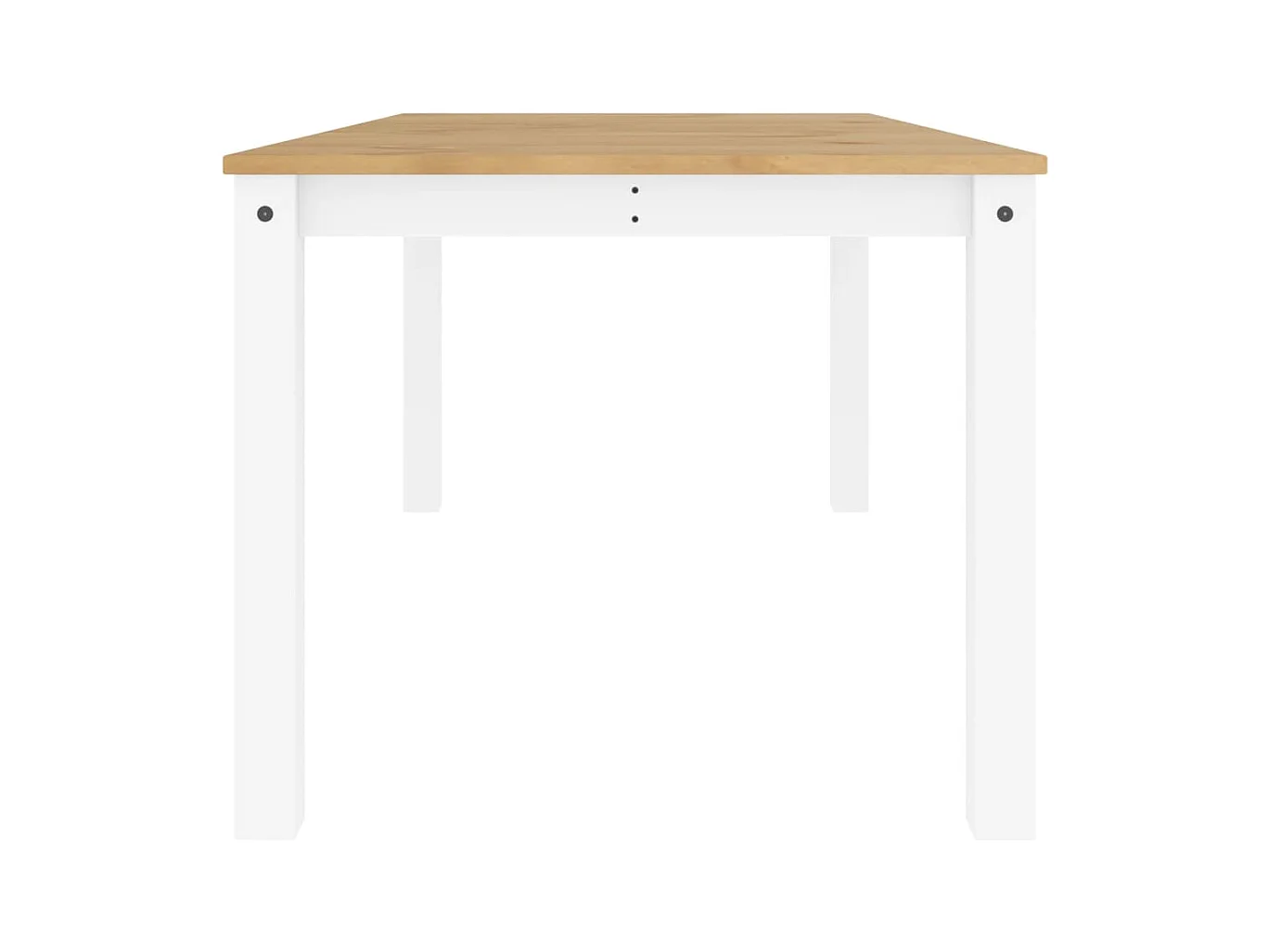 Mesa de comedor Panama madera maciza pino blanco 180x90x75 cm ES709317