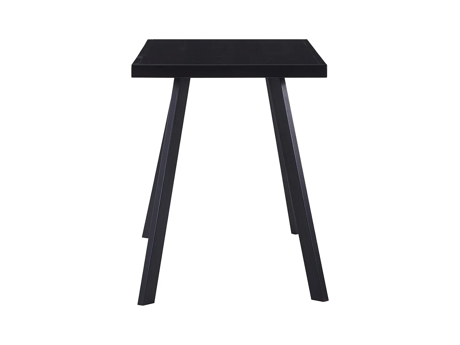 Table à manger Noir 120x60x75 cm Verre trempé FR872320