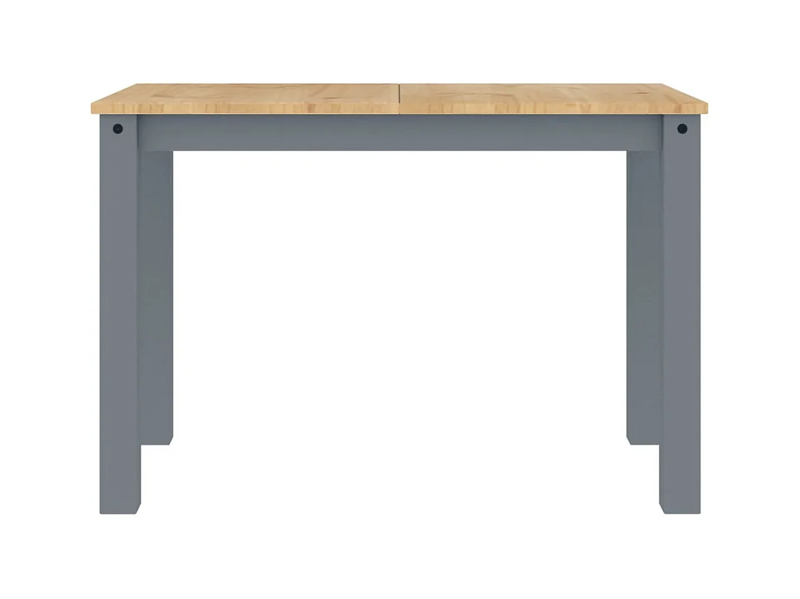 Table à manger Panama gris 117x60x75 cm bois massif de pin FR509551