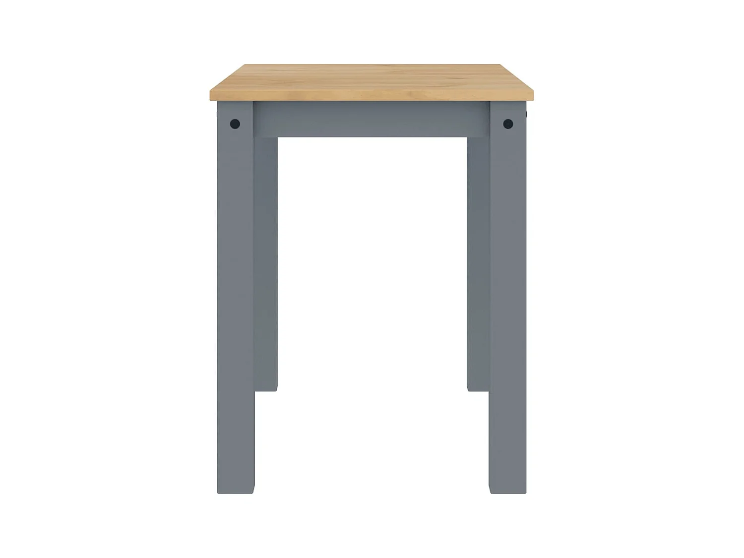 Table à manger Panama gris 117x60x75 cm bois massif de pin FR509551