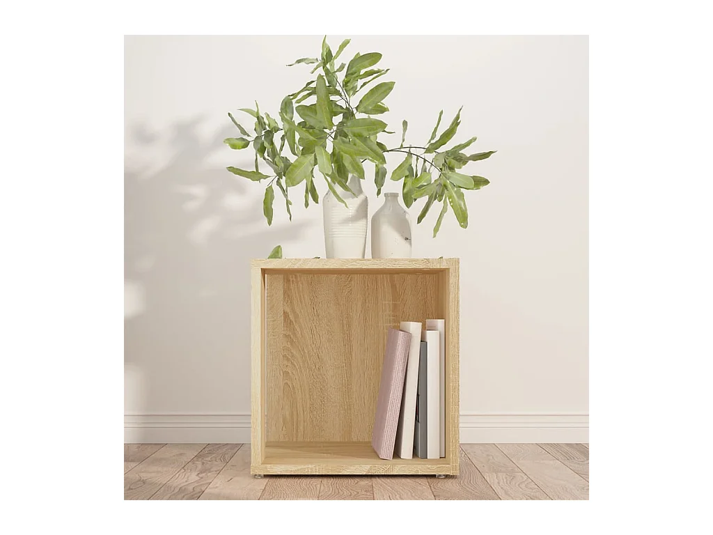 Table d'appoint Chêne sonoma 33x33x34,5 cm Aggloméré FR882207