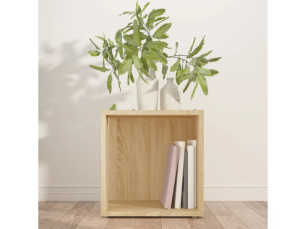 Table d'appoint Chêne sonoma 33x33x34,5 cm Aggloméré FR882207