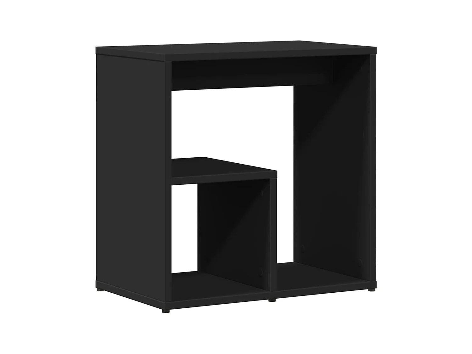 Tables d'appoint 2 pcs noir 50x30x50 cm bois d’ingénierie FR564622