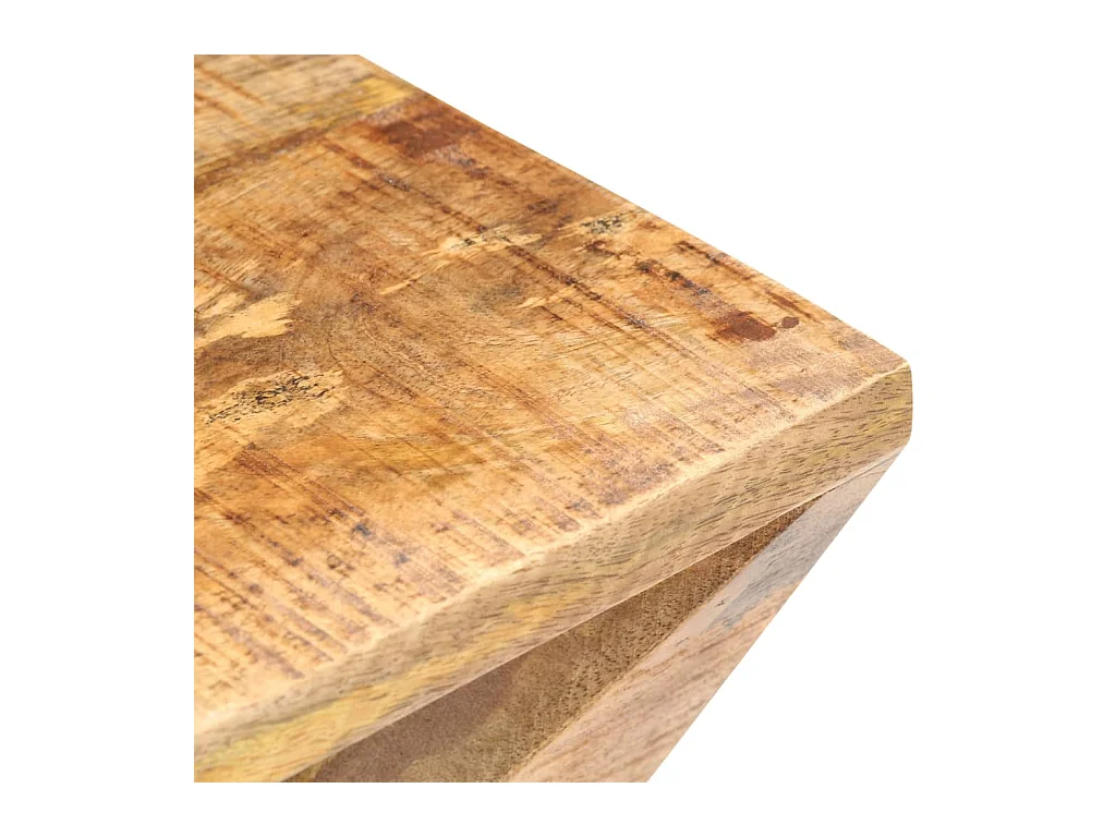 Mesa auxiliar de madera maciza de mango 35x35x55 cm ES679168