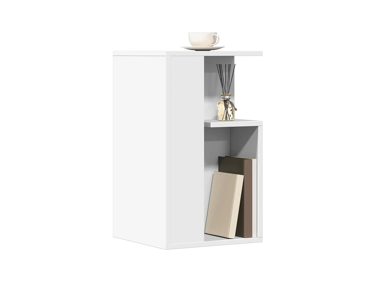 Table d'appoint blanc 35x35x60 cm bois d’ingénierie FR847474