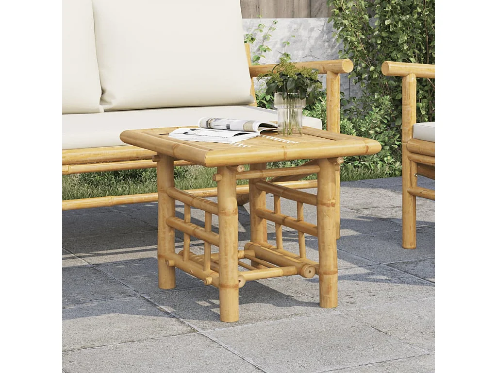 Bijzettafel 45x45x45 cm bamboe BE256095