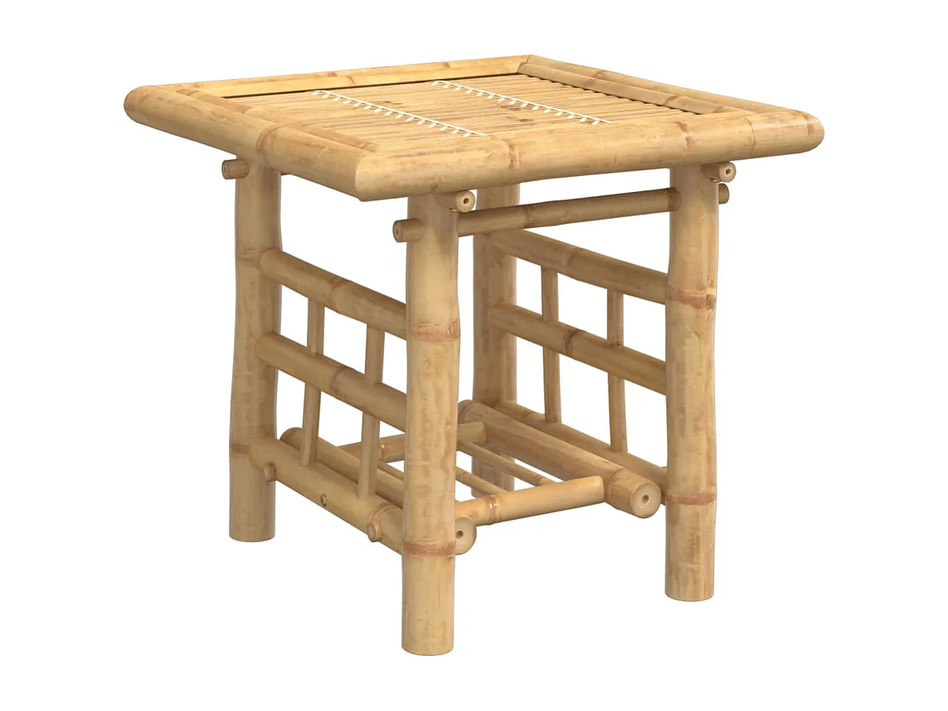 Bijzettafel 45x45x45 cm bamboe BE256095