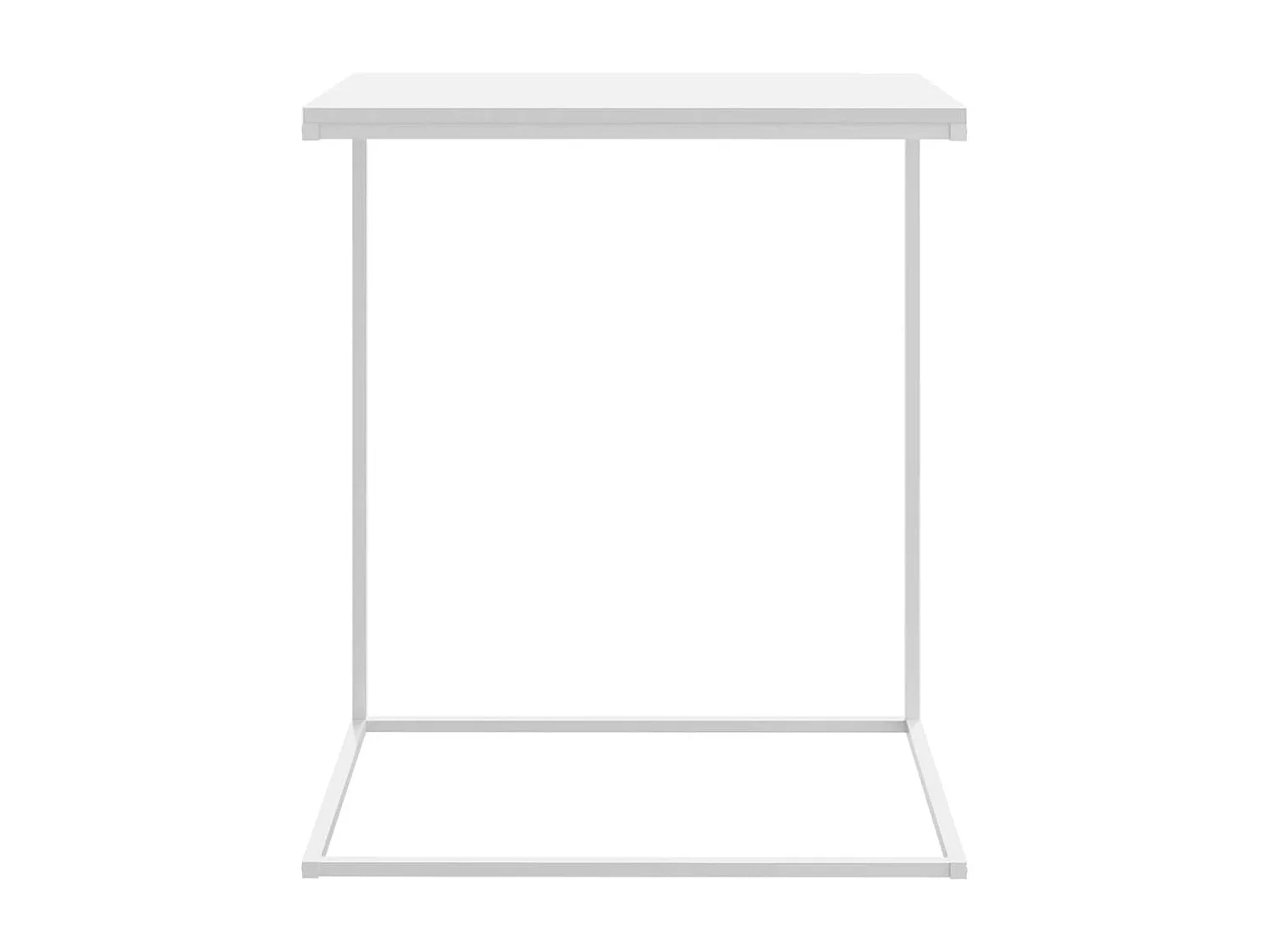 Table d'appoint Blanc 55x35x66 cm Bois d'ingénierie FR331159