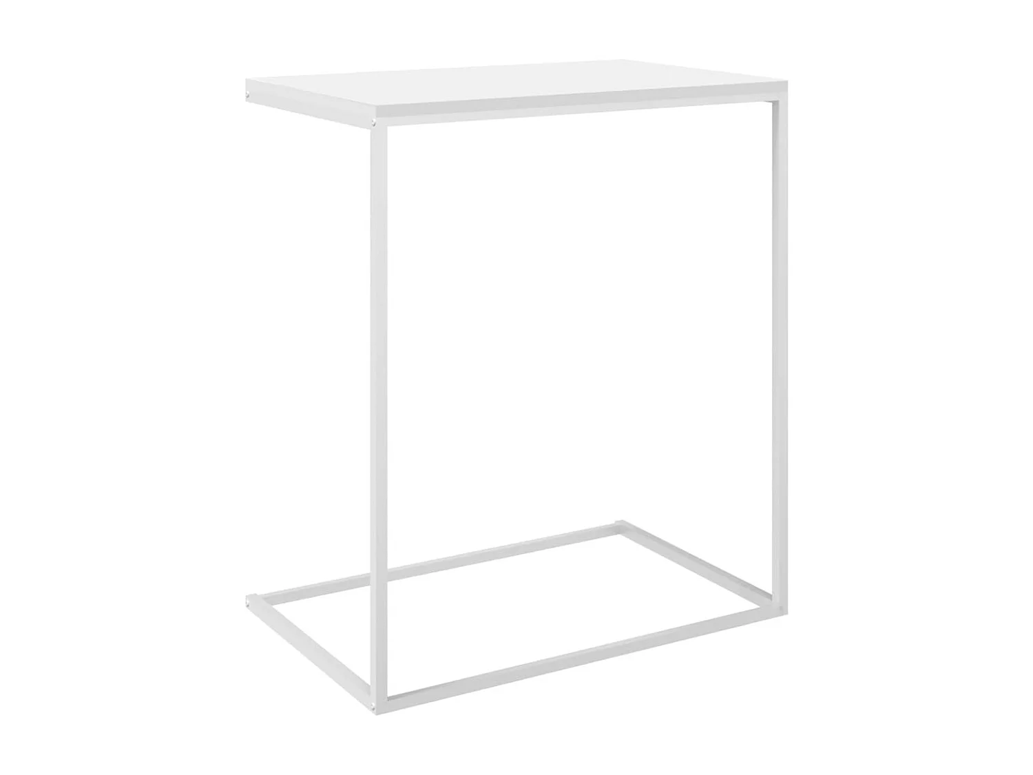 Table d'appoint Blanc 55x35x66 cm Bois d'ingénierie FR331159