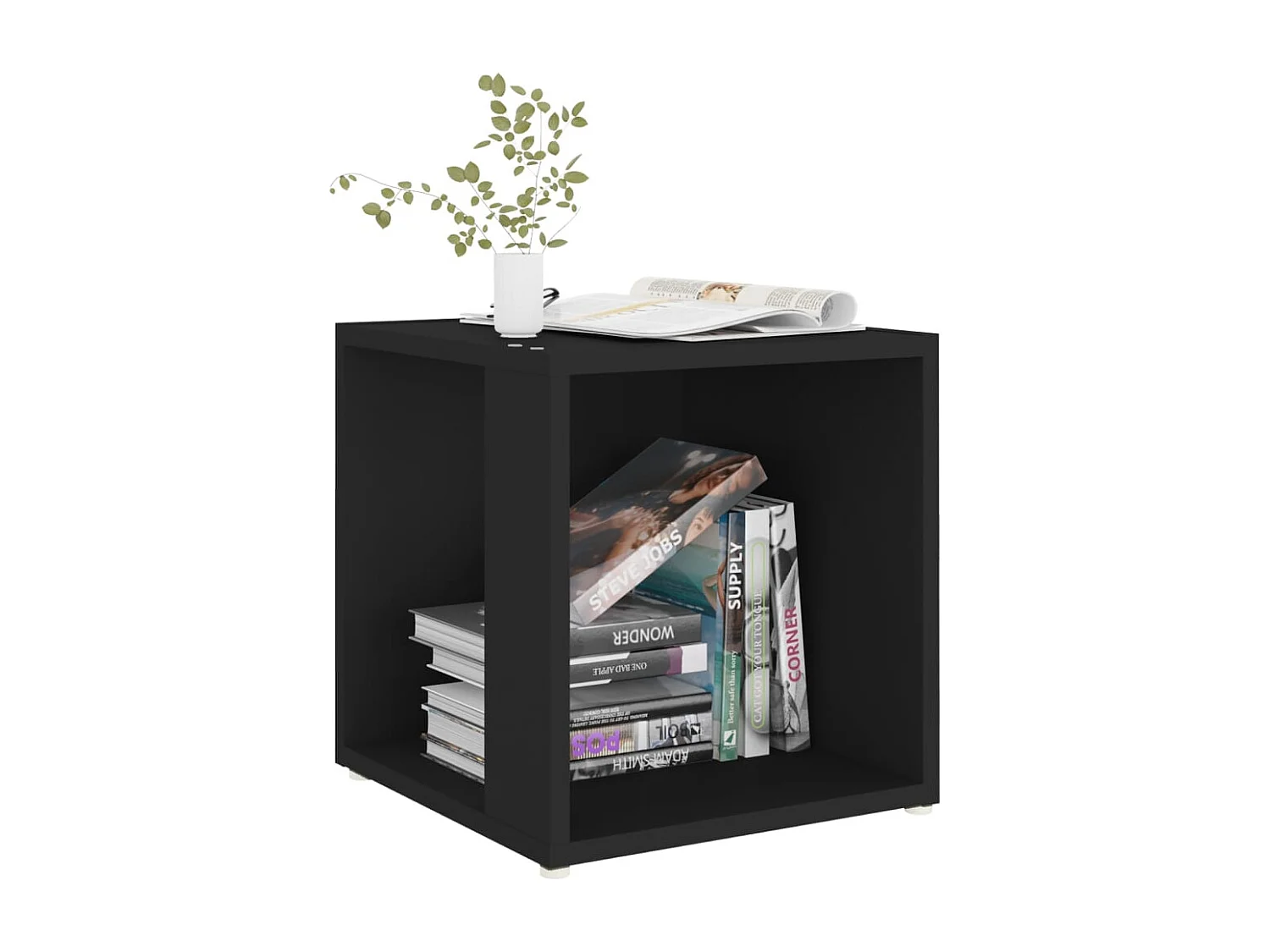 Table d'appoint Noir 33x33x34,5 cm Aggloméré FR257108