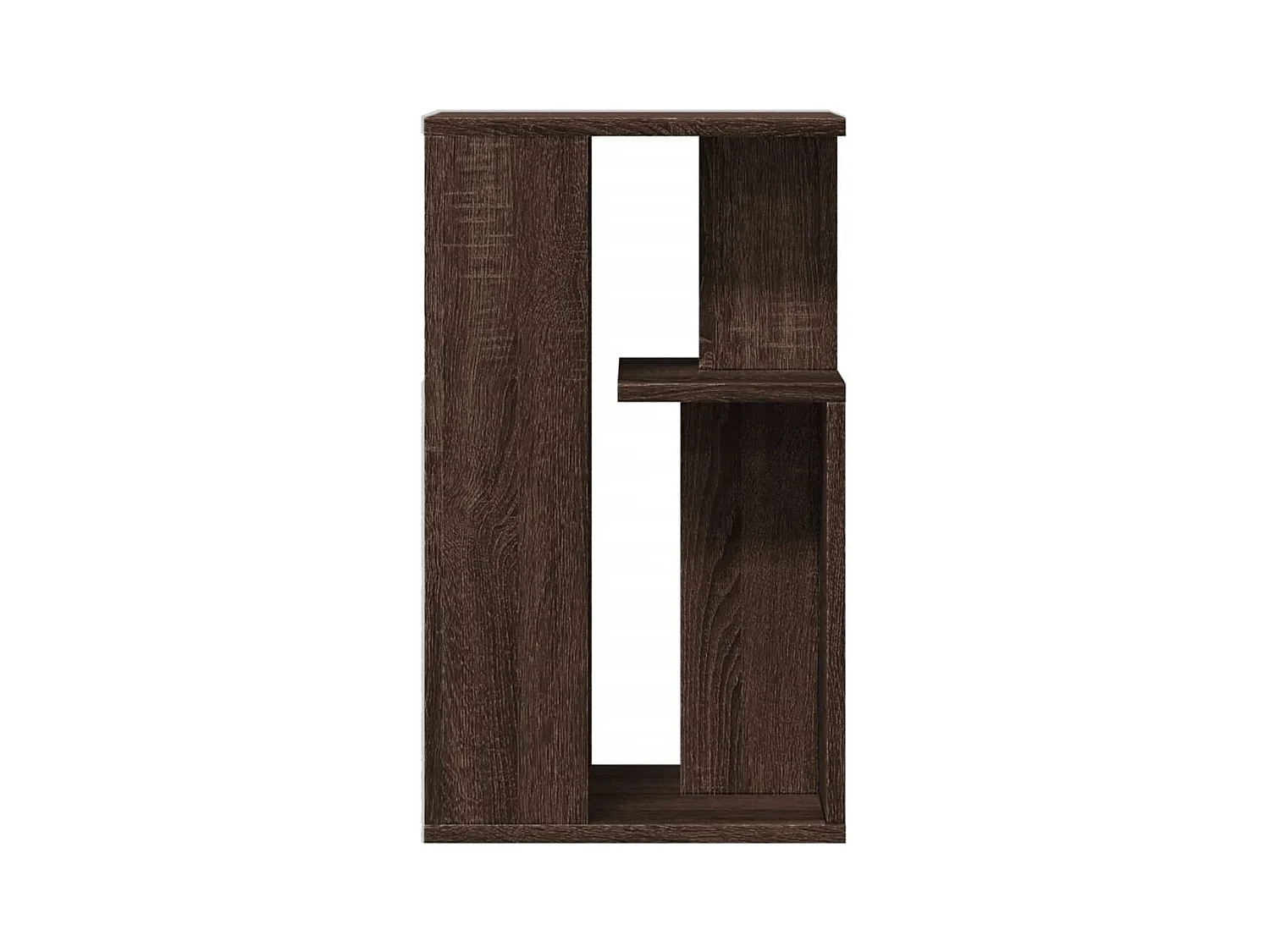 Mesa auxiliar madera de ingeniería roble marrón 35x35x60 cm ES177939