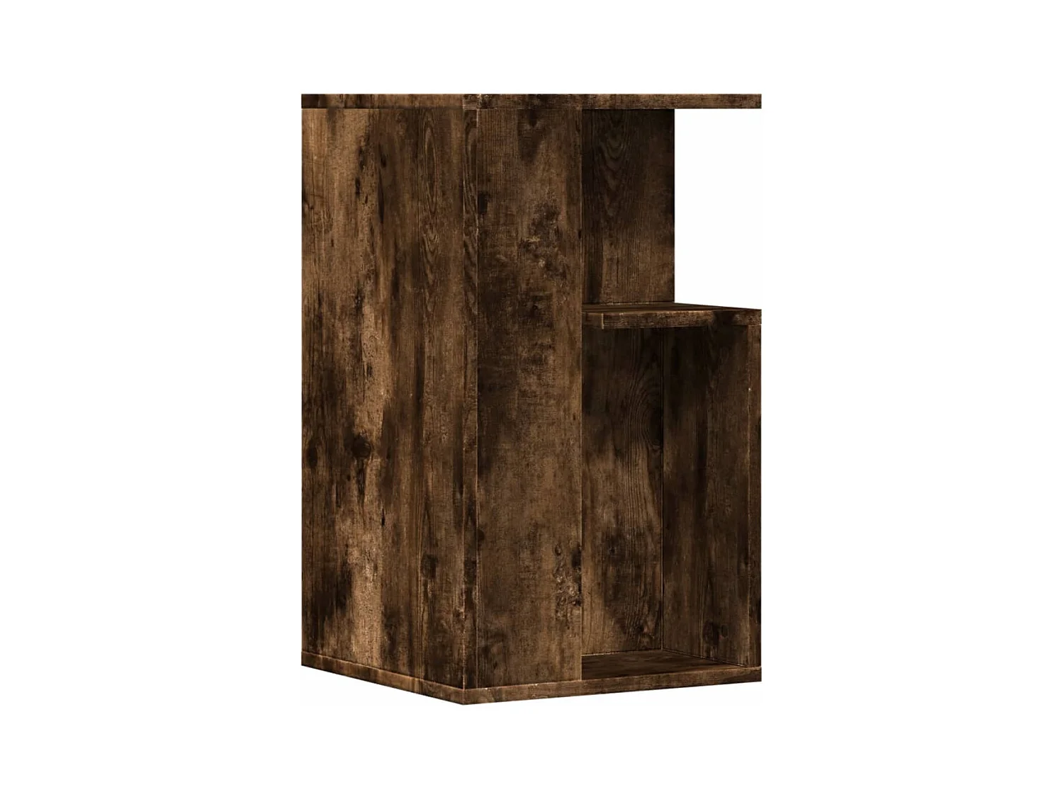 Mesa auxiliar madera de ingeniería roble ahumado 35x35x60 cm ES579023