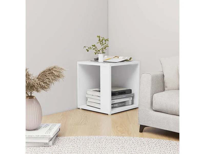 Mesa de apoio 33x33x34,5 cm derivados de madeira branco PT219549