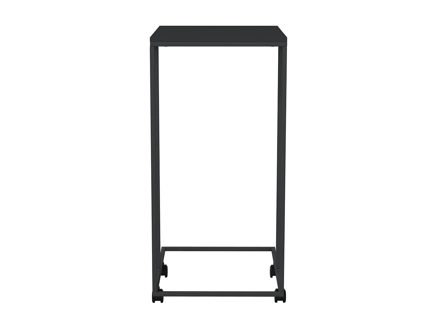 Armario auxiliar con ruedas contrachapado negro 40x30x63,5 cm ES870460