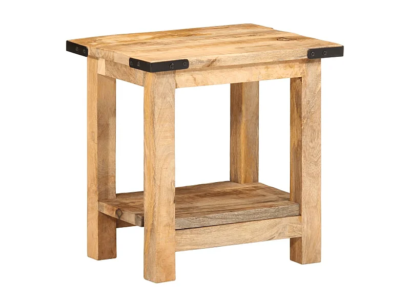 Mesa de apoio 40x30x40 cm madeira de mangueira áspera maciça PT757086