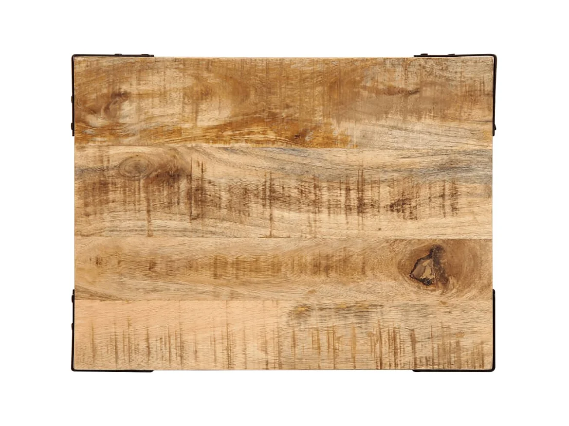 Mesa de apoio 40x30x40 cm madeira de mangueira áspera maciça PT757086