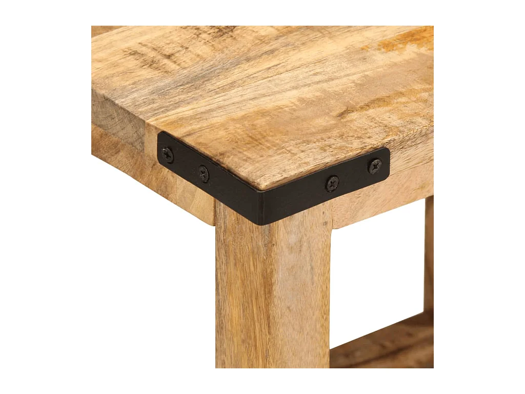 Mesa de apoio 40x30x40 cm madeira de mangueira áspera maciça PT757086