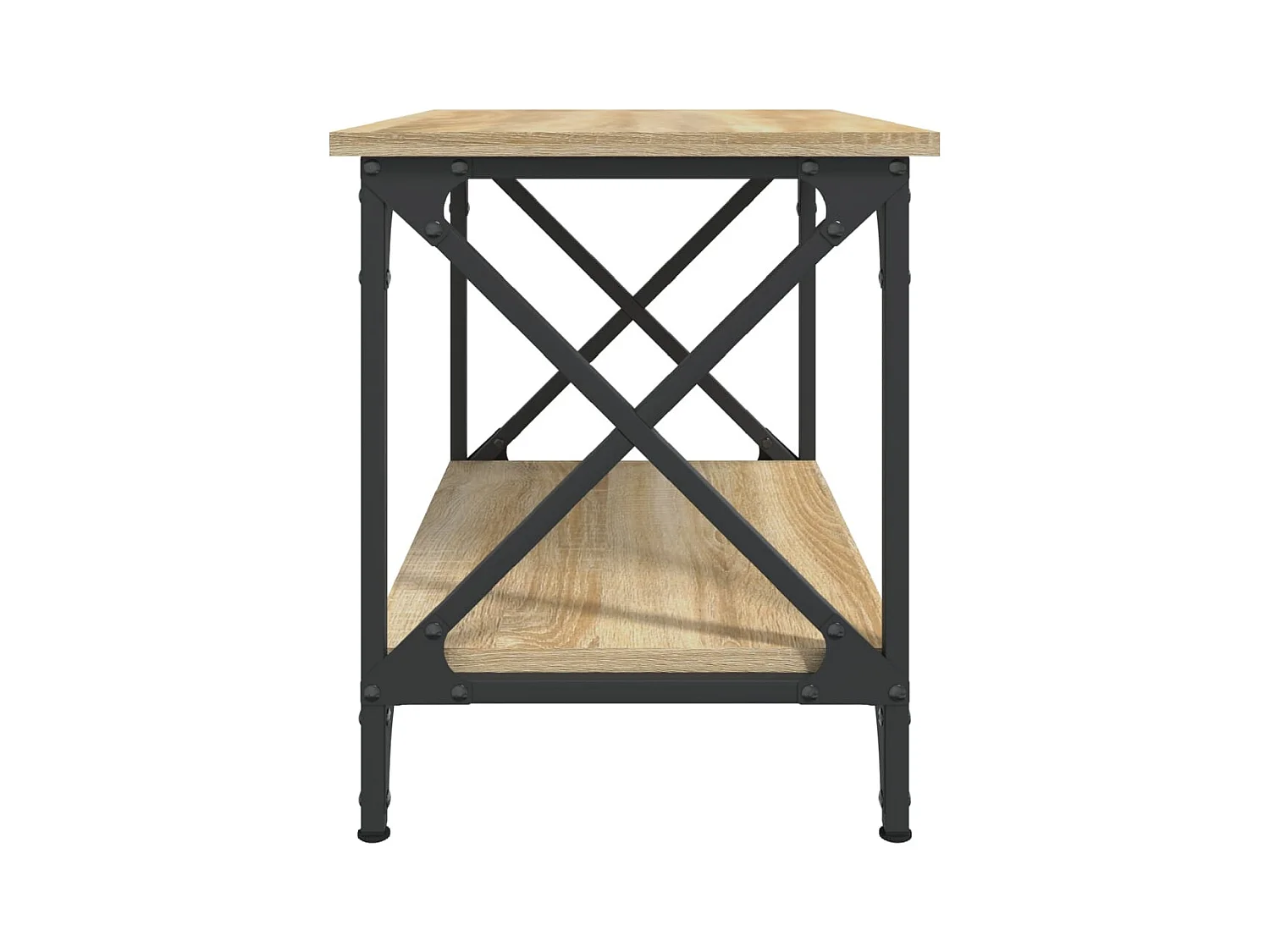 Mesa auxiliar madera contrachapada roble Sonoma 55x38x45 cm ES330504