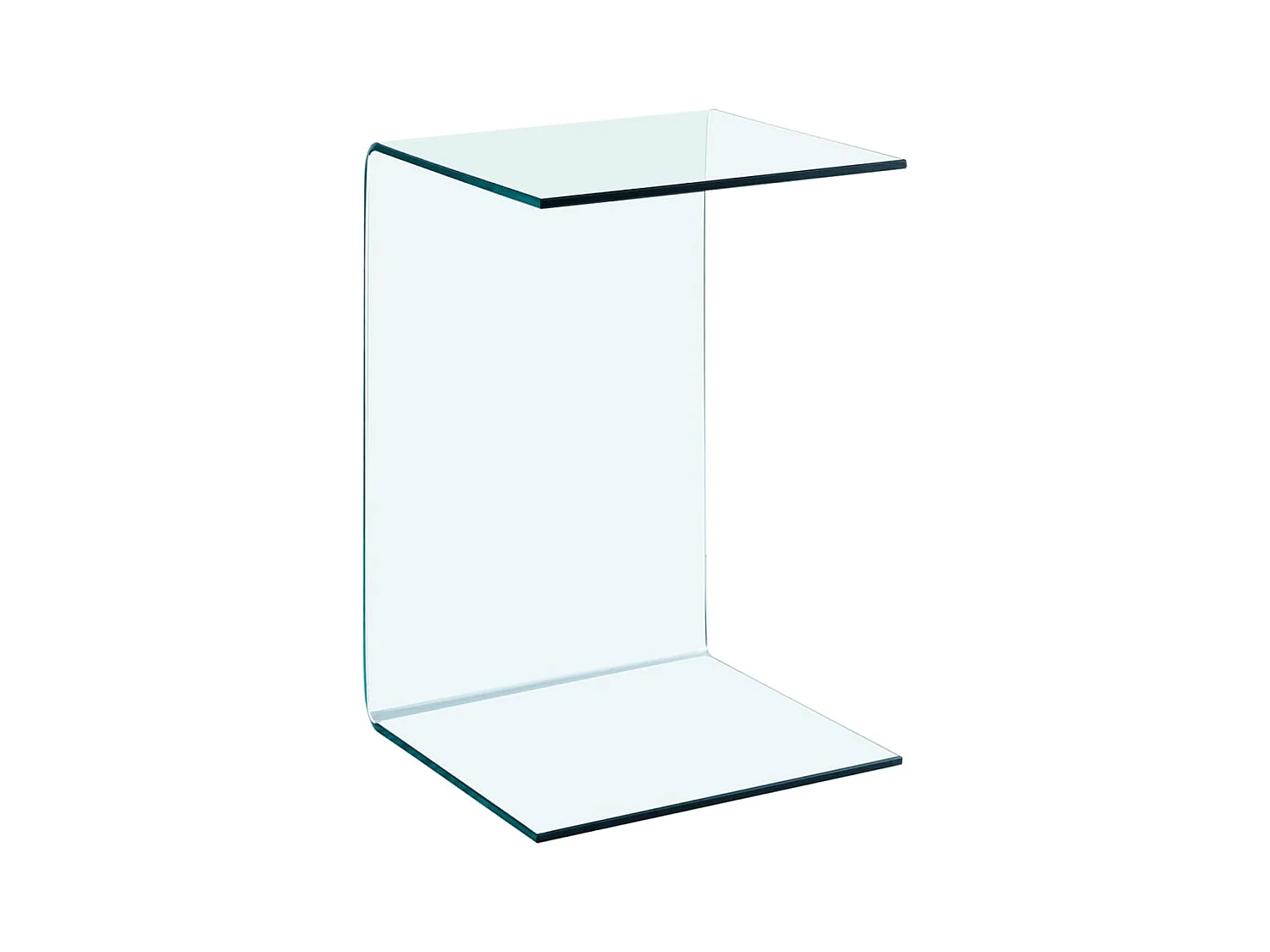 Table d'appoint 40x40x60 cm Verre trempé FR823750