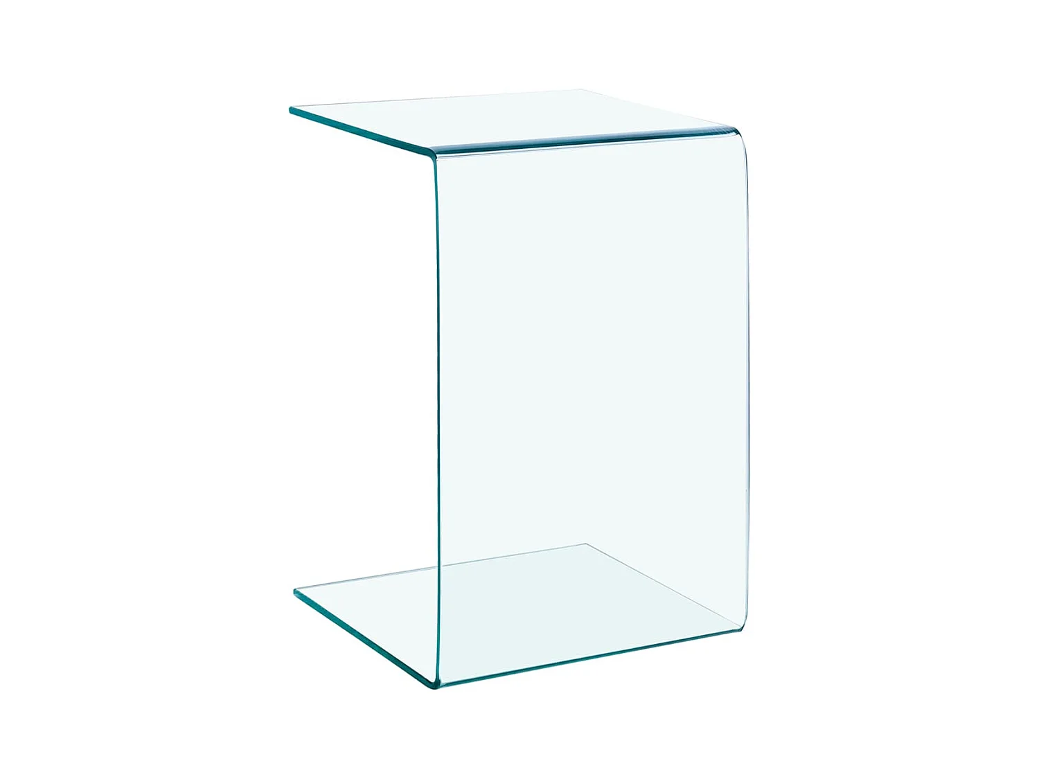 Table d'appoint 40x40x60 cm Verre trempé FR823750