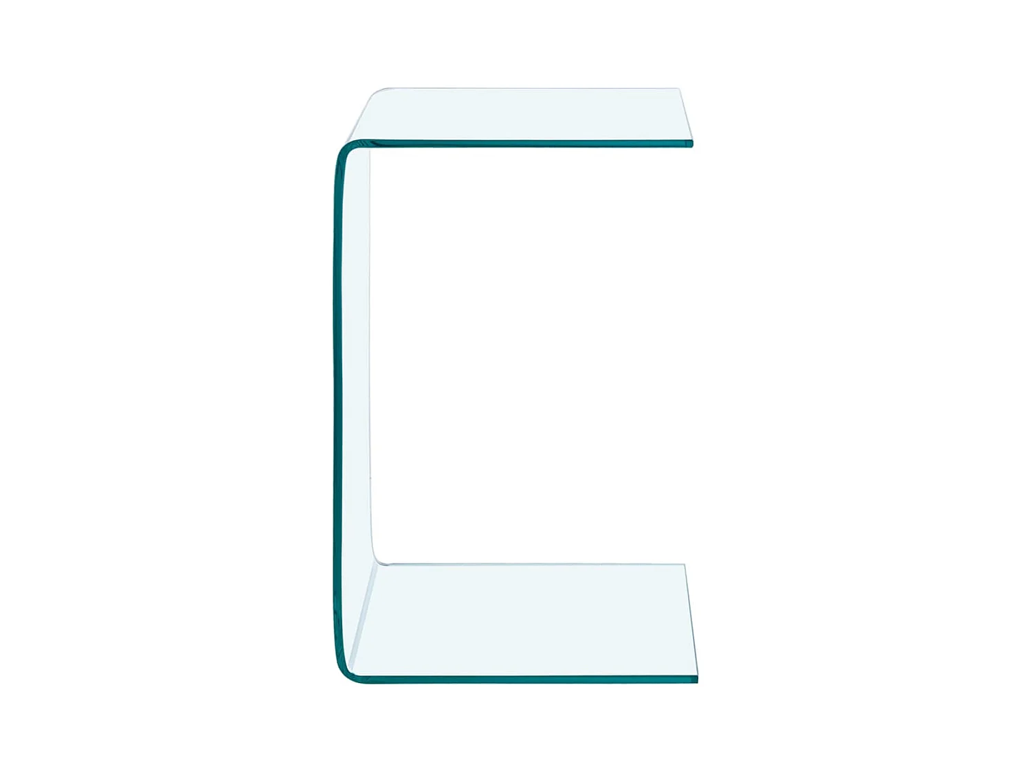 Mesa auxiliar de vidrio templado 40x40x60 cm ES399169