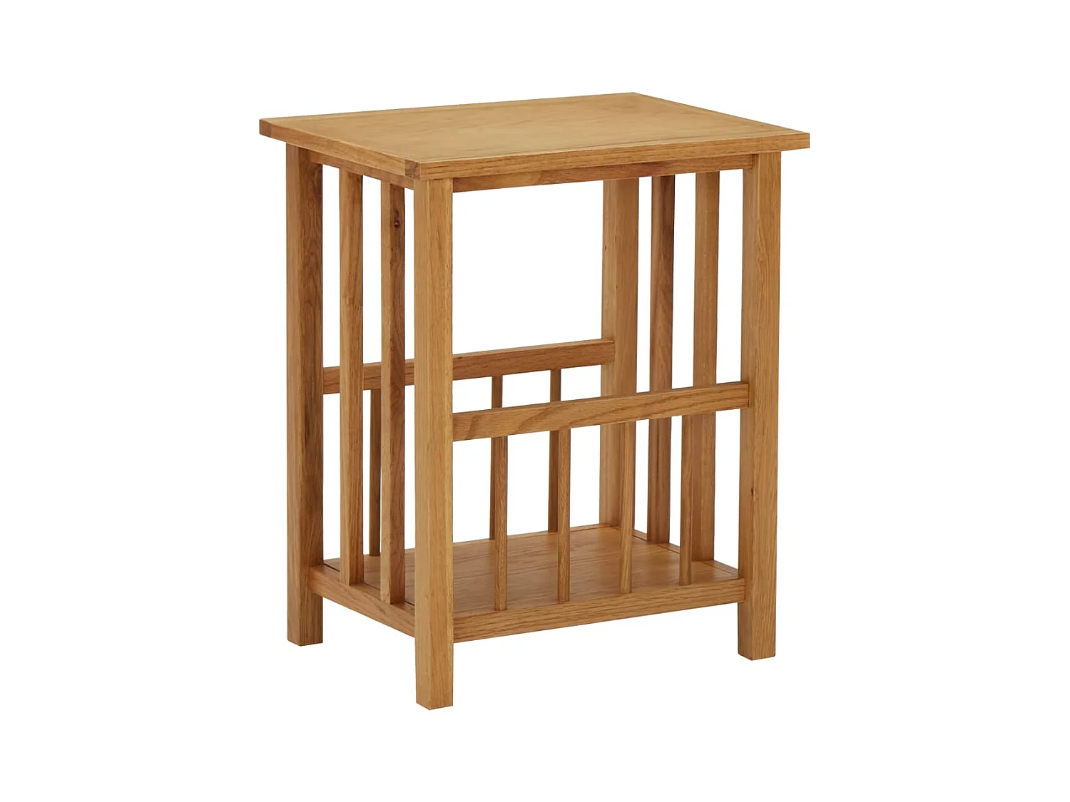Table à revues 45x35x55 cm Bois de chêne solide FR767622