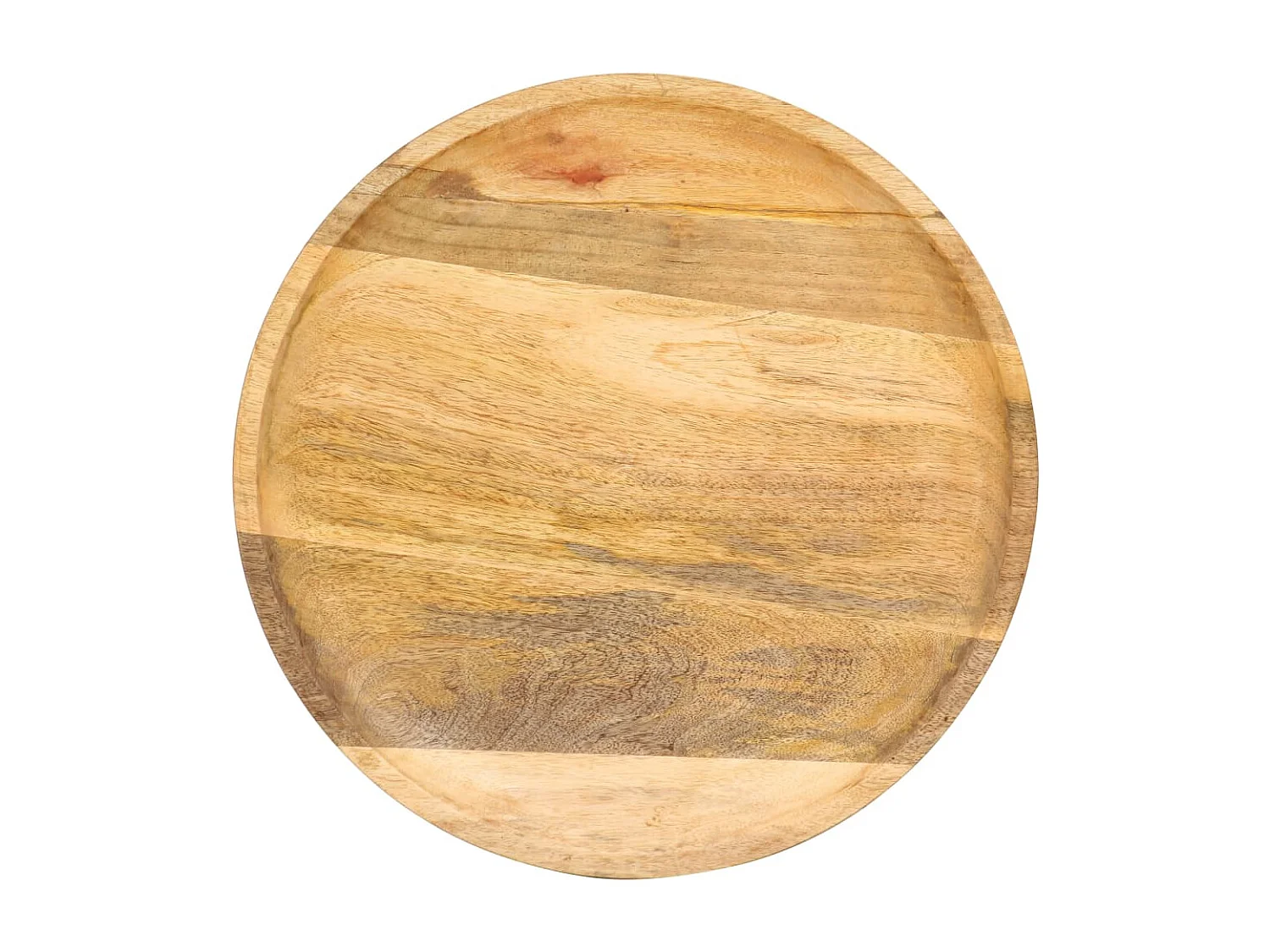 Mesa auxiliar redonda madera maciza de mango 43x43x66 cm ES506323