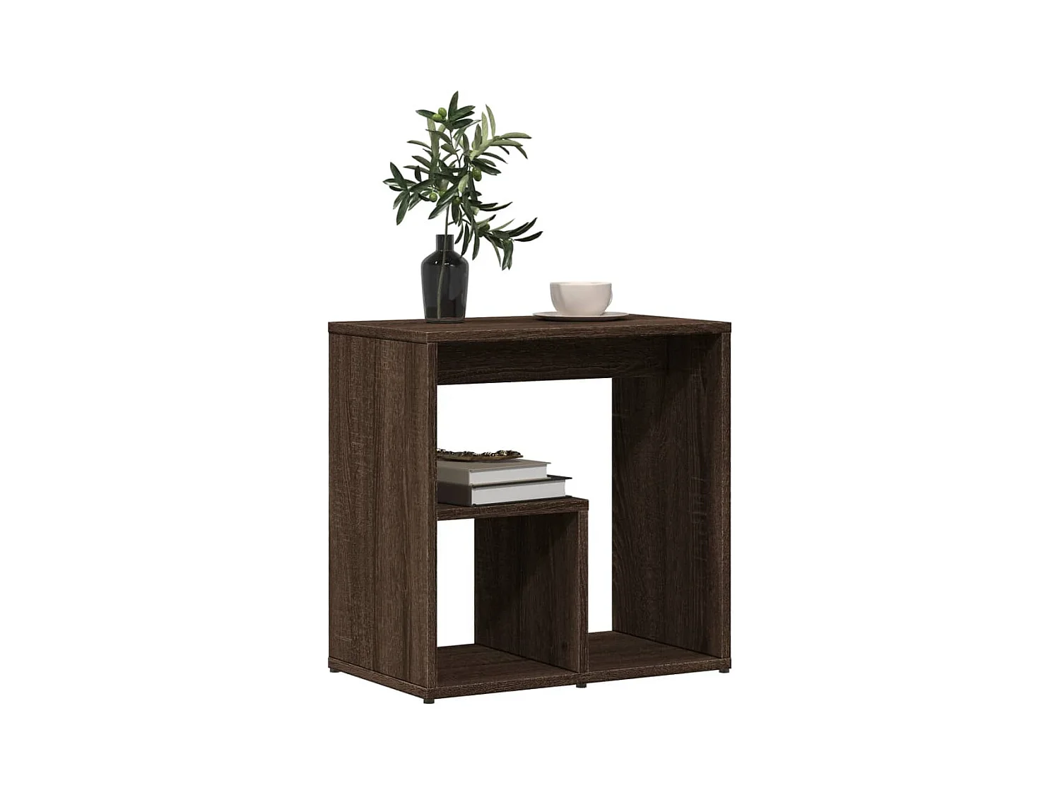 Tables d'appoint 2 pcs chêne marron 50x30x50 cm bois ingénierie FR456381