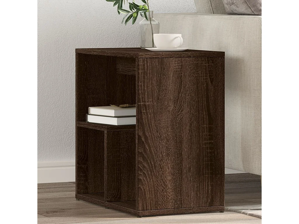 Tables d'appoint 2 pcs chêne marron 50x30x50 cm bois ingénierie FR456381