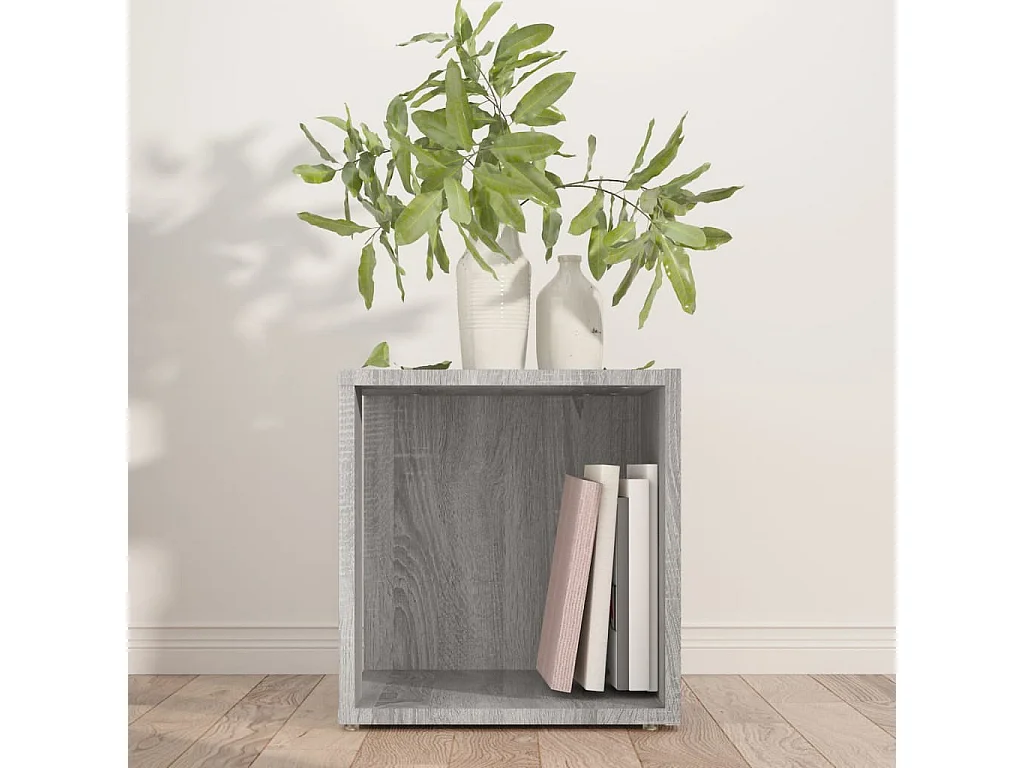 Table d'appoint Sonoma gris 33x33x34,5 cm Bois d'ingénierie FR715112