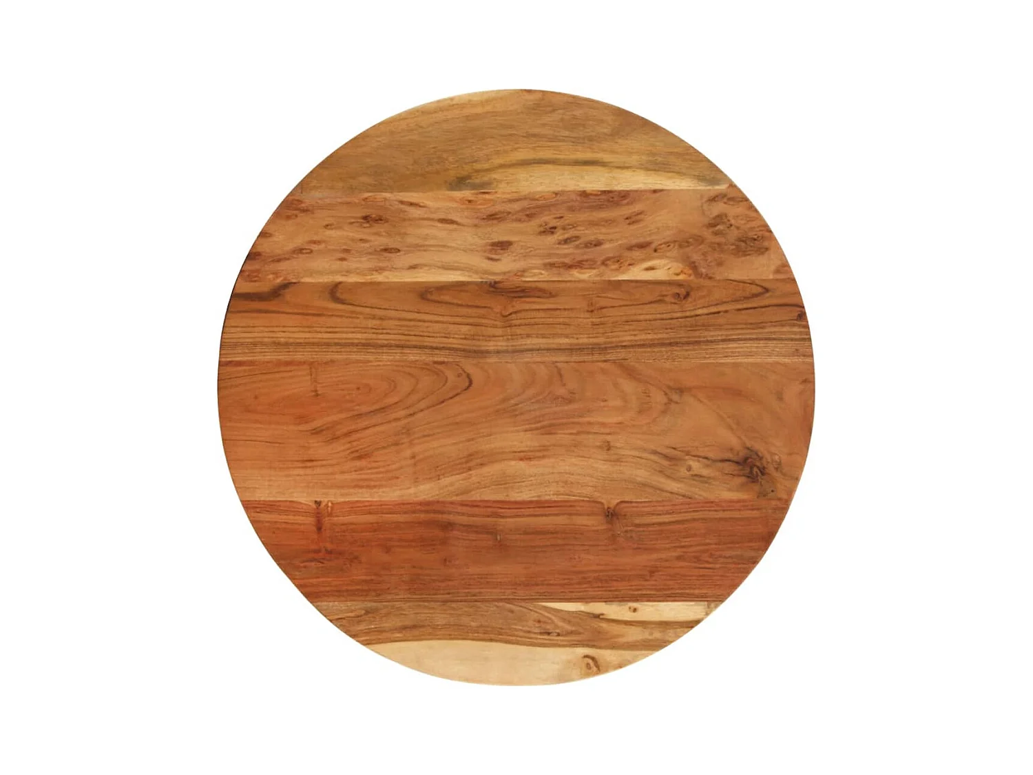 Mesa auxiliar madera de acacia y hierro fundido 60x(42-62) cm ES259282