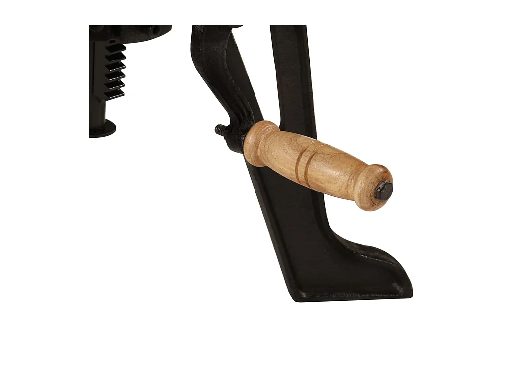 Mesa auxiliar madera de acacia y hierro fundido 60x(42-62) cm ES259282