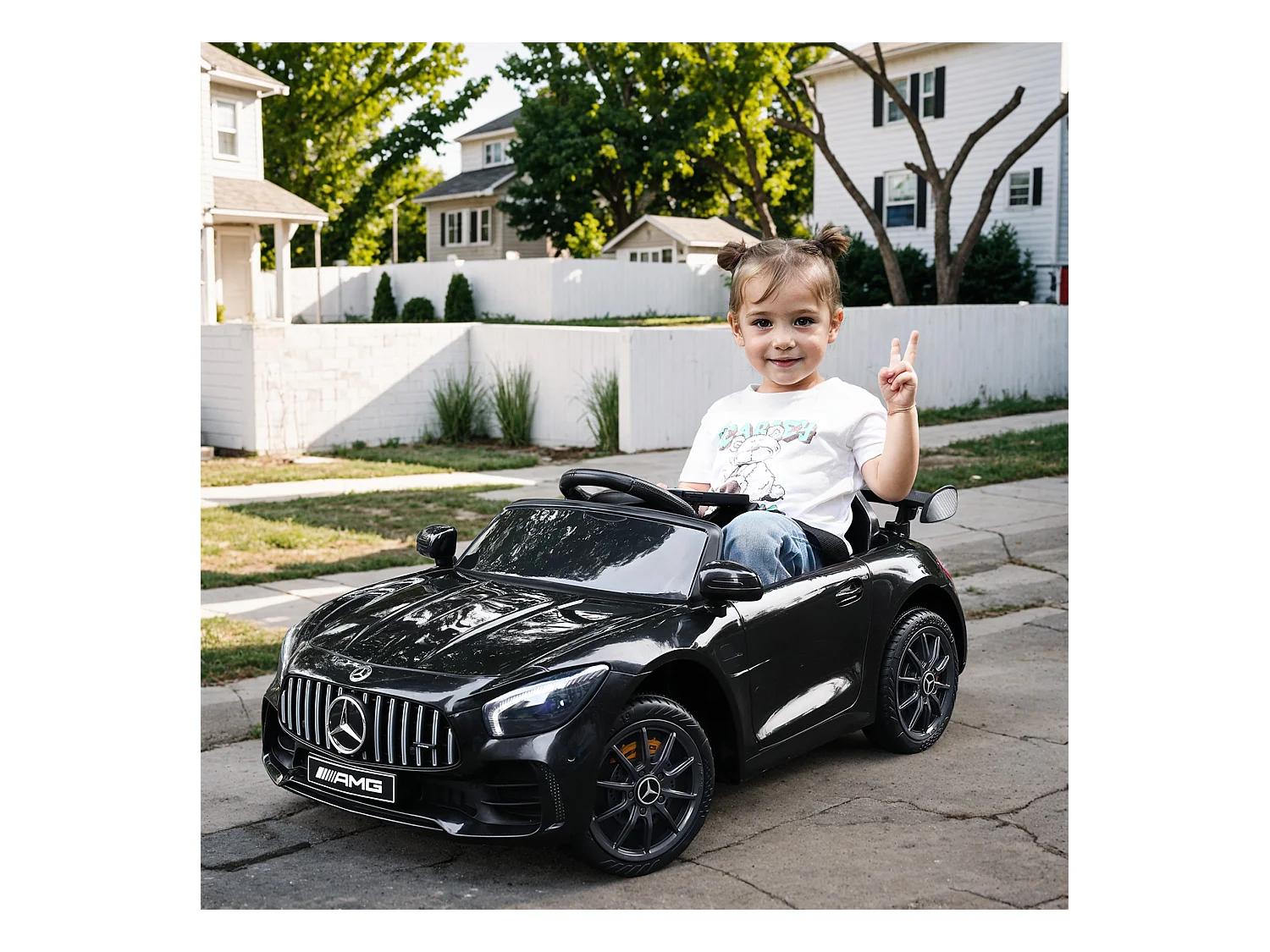 Voiture électrique pour enfants Mercedes Benz GTR 6V - Véhicule électrique pour enfants 2,5-4,5 km/h