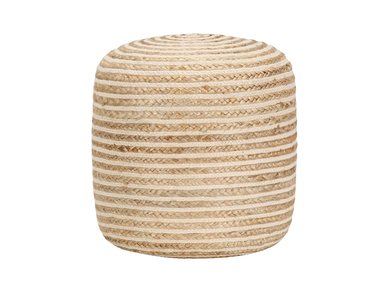 Pouf fait à la main 40 x 45 cm Jute FR777411