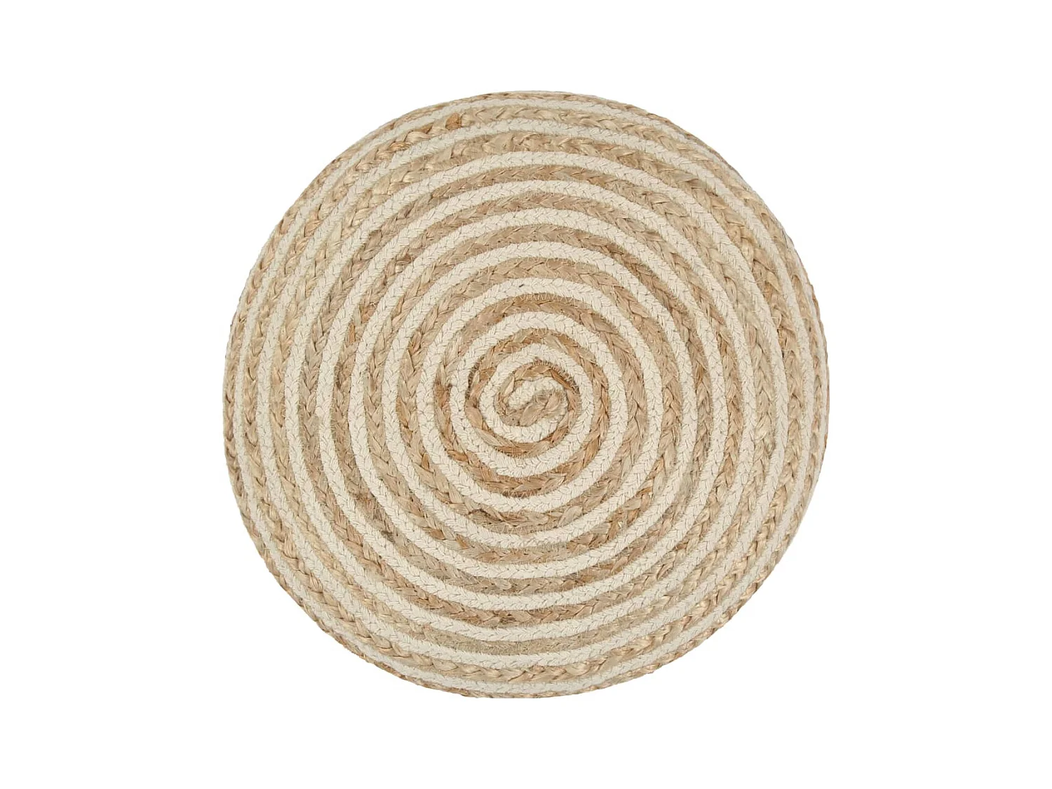 Pouf fait à la main 40 x 45 cm Jute FR777411