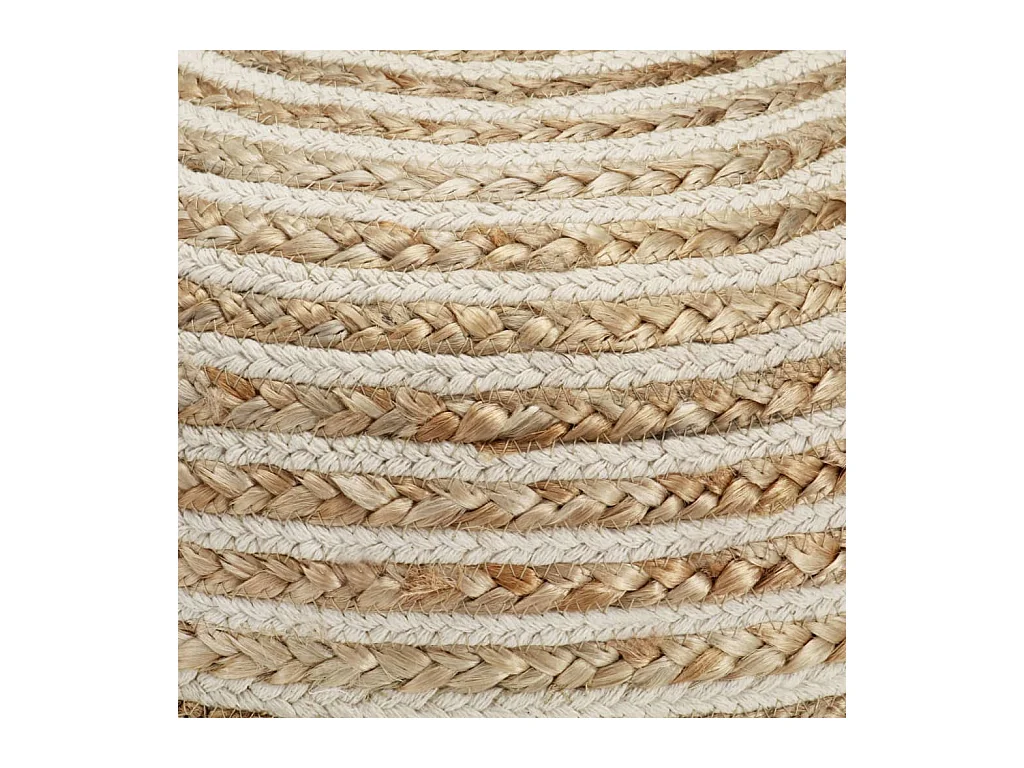 Pouf fait à la main 40 x 45 cm Jute FR777411