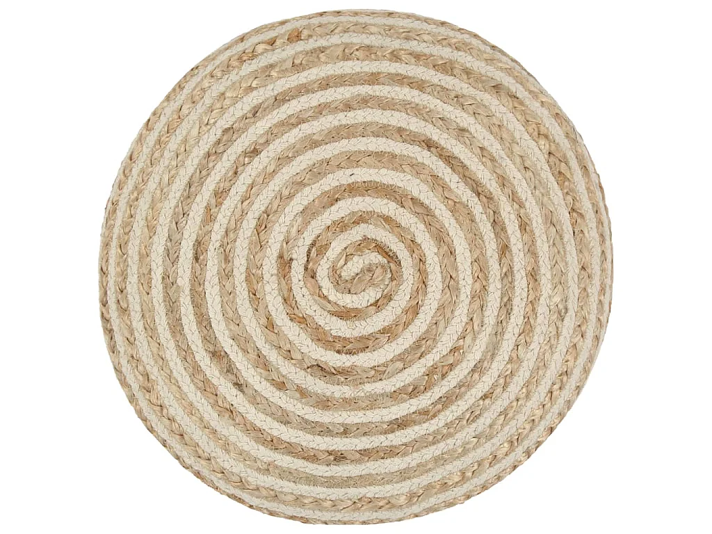 Pouf fait à la main 40 x 45 cm Jute FR777411