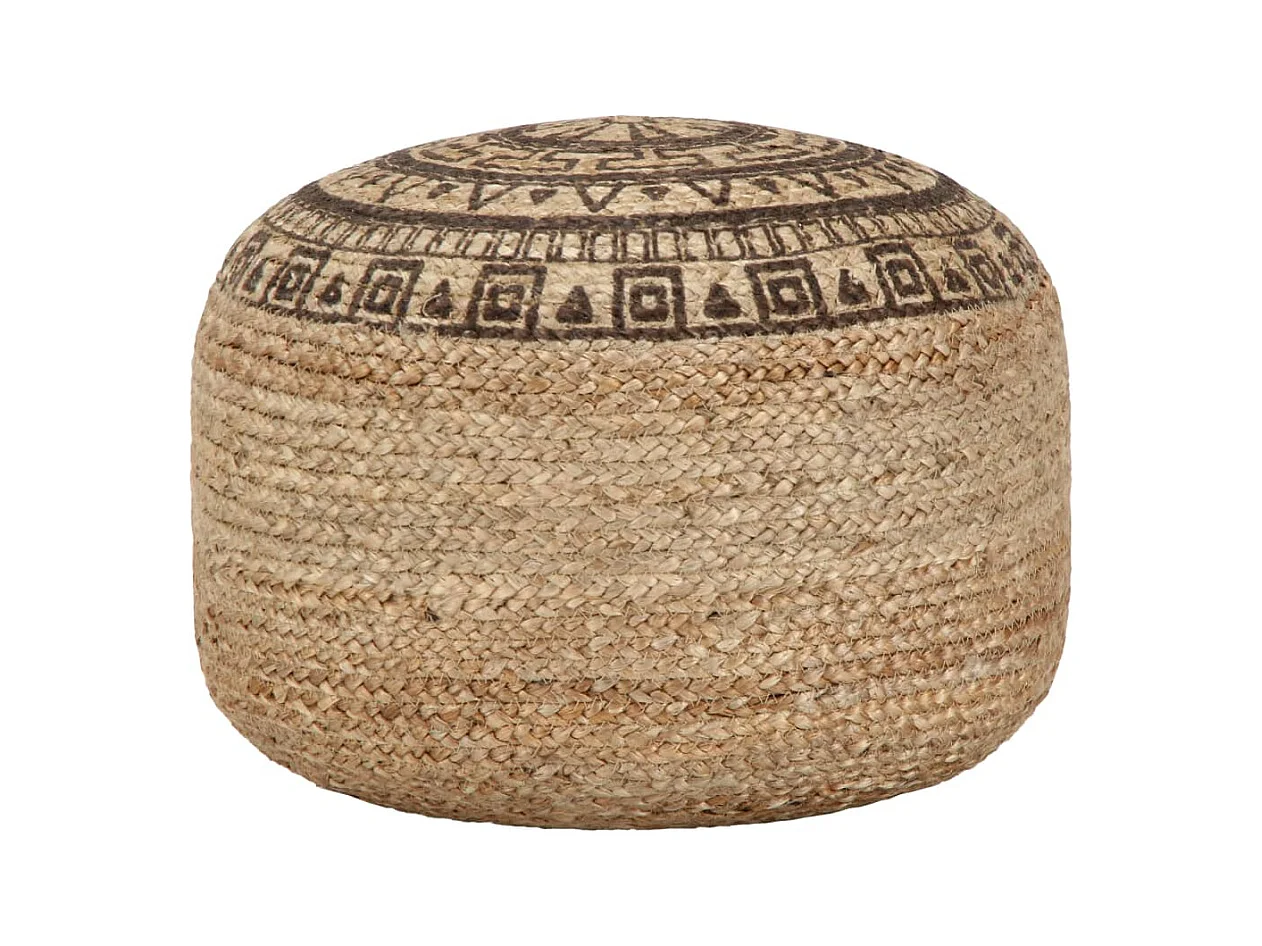 Pouf fait à la main Marron 45 x 30 cm Jute FR692470