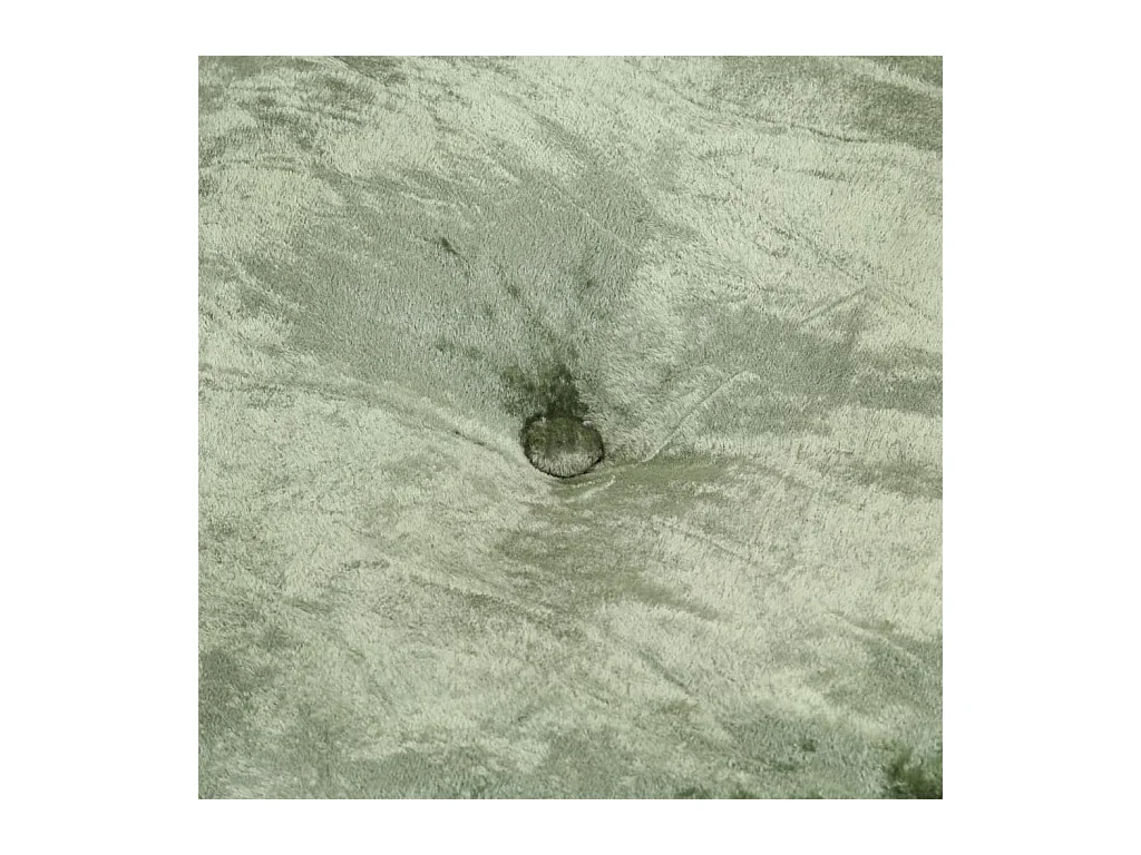 Pouf Rond Velours 40x20 cm Vert FR211242