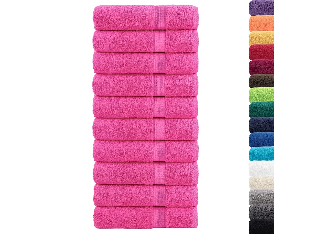 Serviettes de bain de qualité supérieure 10 pcs 100% coton FR910127