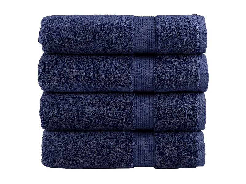 Badhanddoeken SOLUND 4 st 600 g/m² 100x150 cm marineblauw BE219420