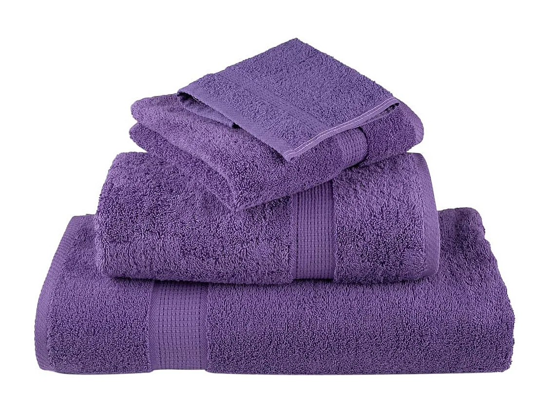 Serviettes de bain de qualité supérieure 10 pcs 100% coton FR154159